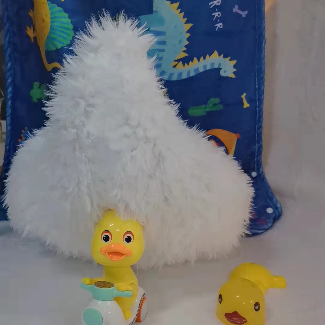 لطيف الأبيض رمي وسادة بطة زي أفخم الحمار للأطفال الصغار الكبار هالوين الحيوان تأثيري البدلة مدرسة ملابس الرقص