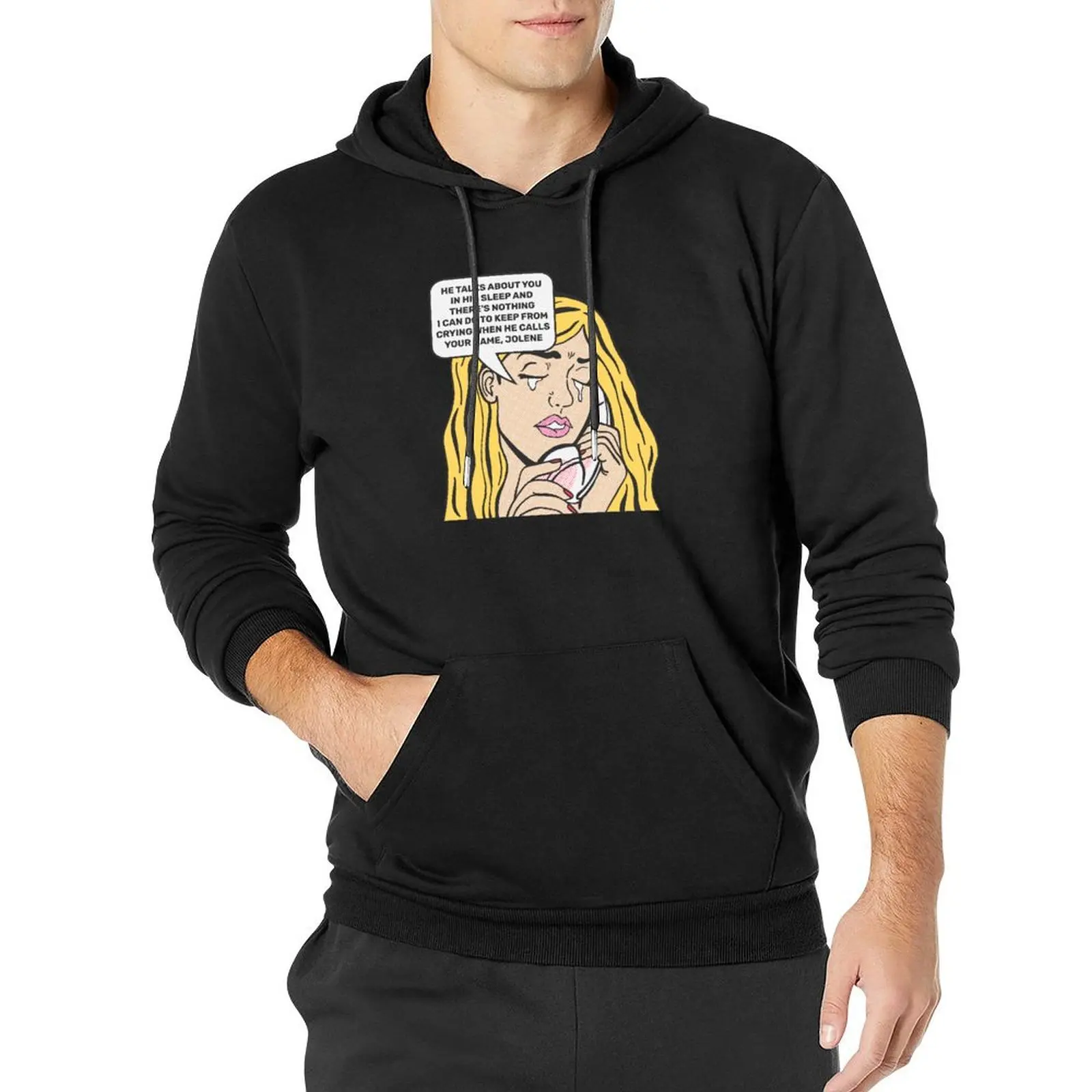 Dolly Parton - Jolene Lyrics Pullover Hoodie japanese style fashion men mens clothes anime hoodie