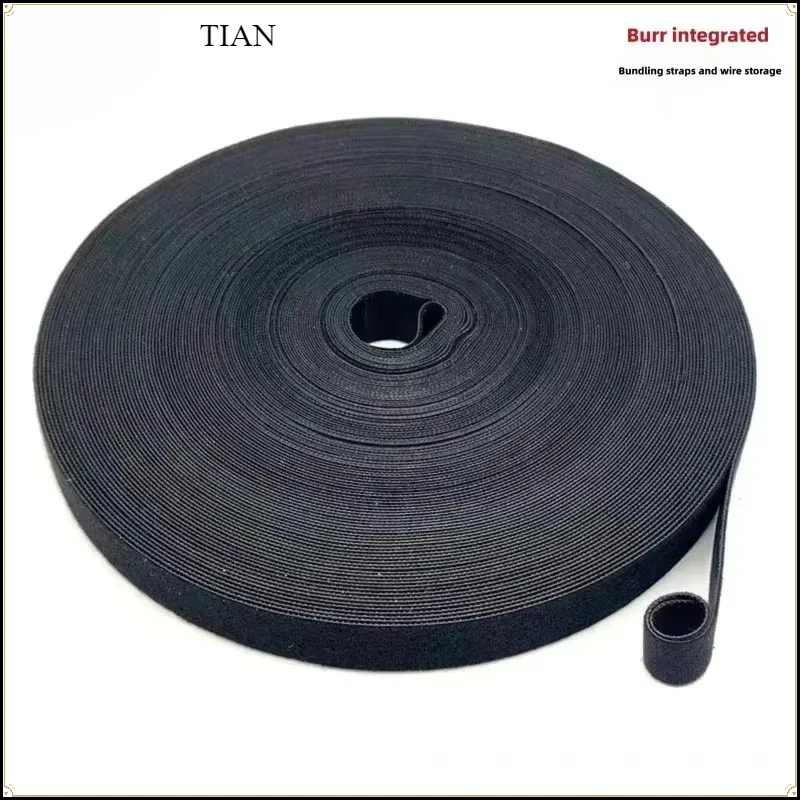 1Roll Multi-Purpose Reusable Cable Tie Tape, Cord Organizer for Computer TV Wire Management and Storage