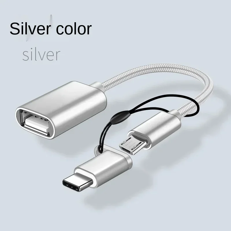 2 In 1 Type - C Micro USB To USB 3.0 Adapter Cable, Converter for Cellphone, USB 3.0 Interface Charging Cable Line for Cellphone
