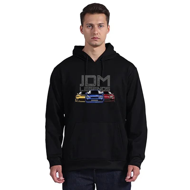 

JDM Legends Hoodie Initial D Hoody Sweatshirt Oversized Tops Casual Cool Car Printzipper Streetwear Unisex Coat