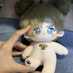 Anime Game Leon Kawaii Dog Cosplay Plush Doll With skeleton Body 20cm Dress Up Clothes Outfit Stuffed Toys Cute Birthday Gift