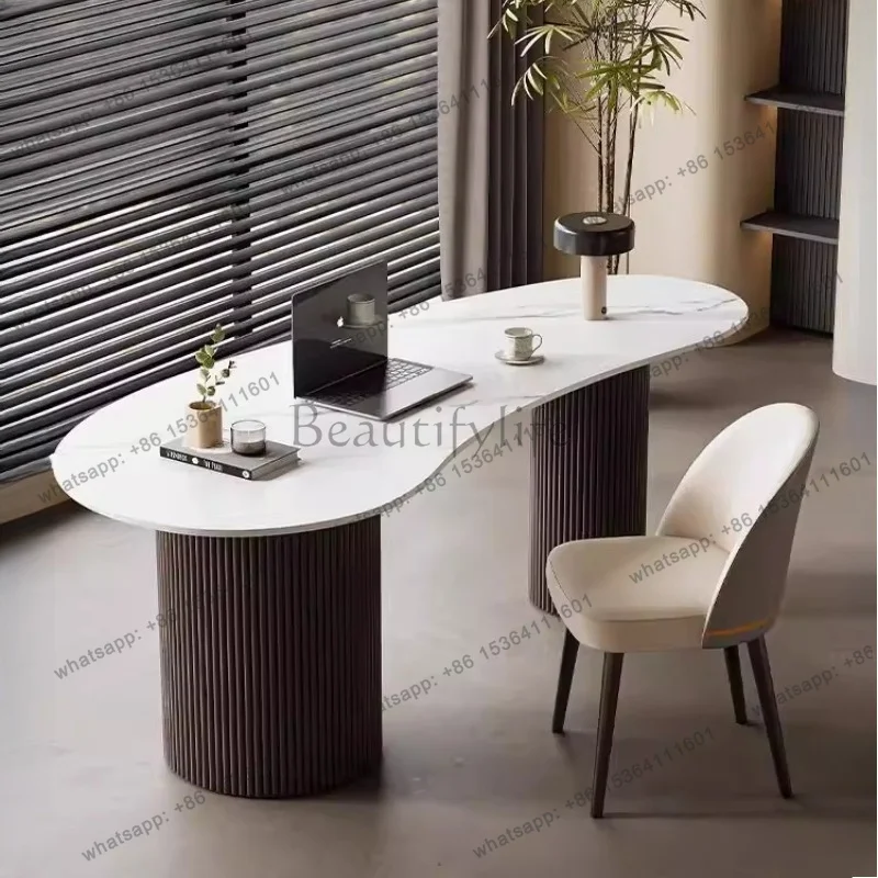 FG Minimalist Display Office Desk Space Saving Aesthetic Nordic Standing Office Desk Modern Computer Ufficio Commercial Furnitur