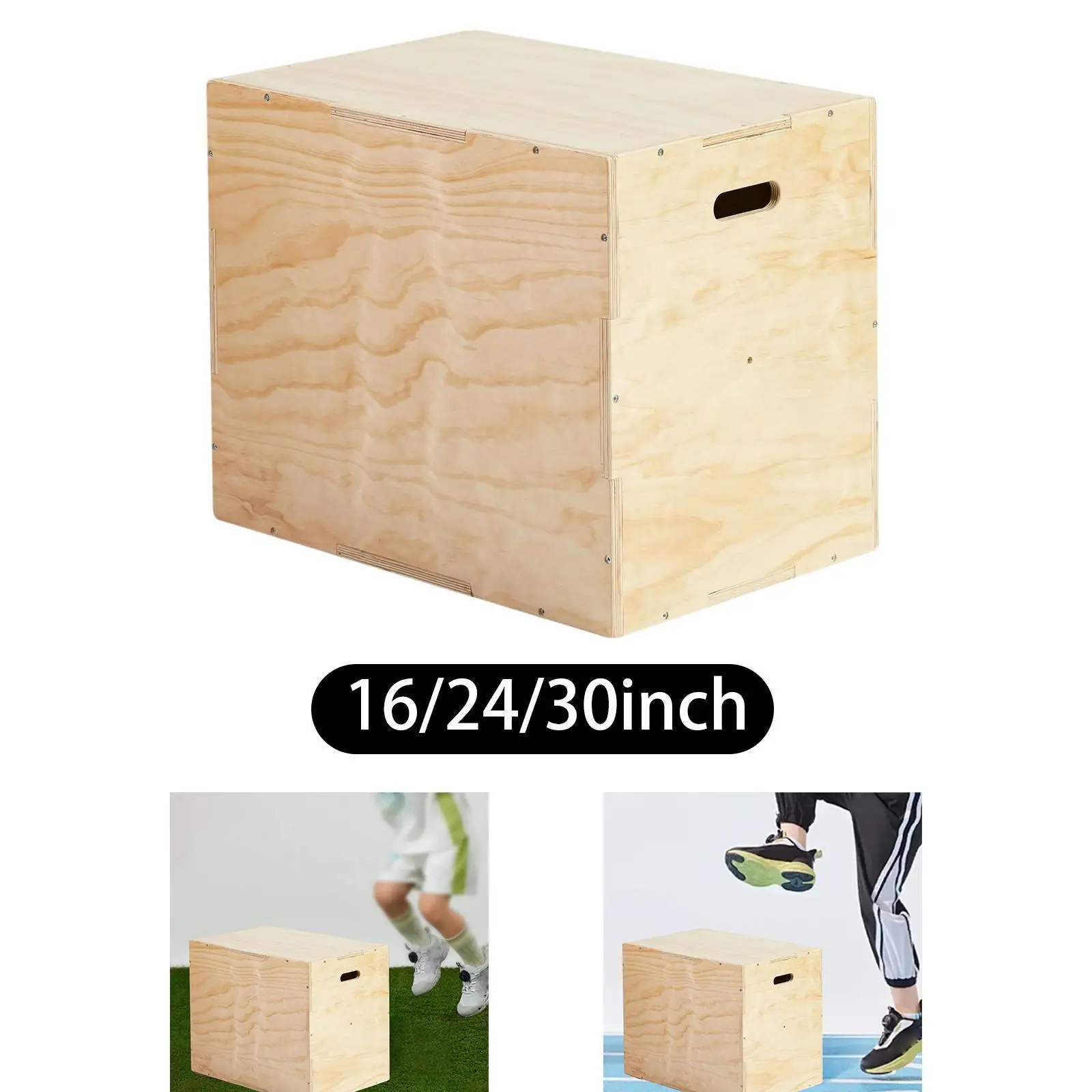 

Wood Plyo Box Exercise Equipment Step up Box for Lunges Conditioning Workout