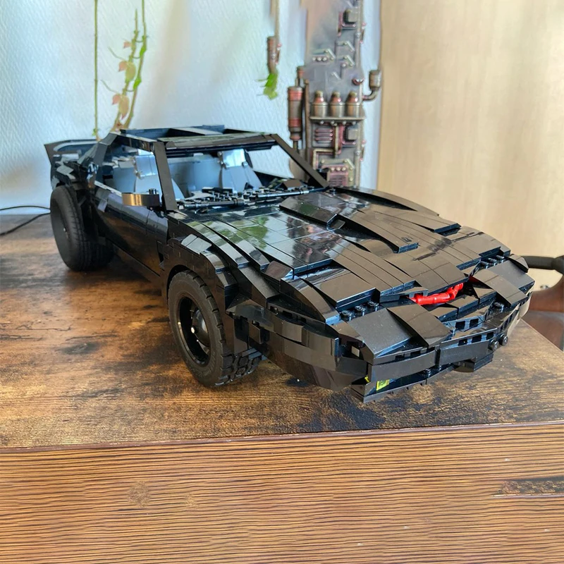 Décennie s de construction UCS Knight Rider KITT, véhicule Moc 1346, Batmobile, assemblage de voiture, modèle de briques, jouets pour enfants, cadeaux, 76139 pièces