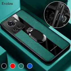 Plexiglass PU leather phone case for oneplus ACE 5G Magnetic Metal Ring Stand Holder shockproof Protection Cover For Oneplus 13R
