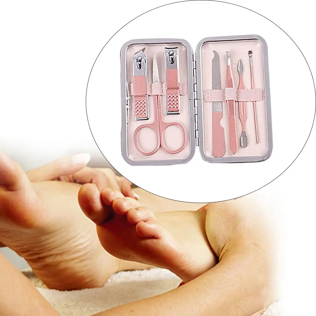 Nail Care Kit Stainless Steel Portable Manicure Pedicure Set with Cuticle Tools for Salon Home or Gift Giving