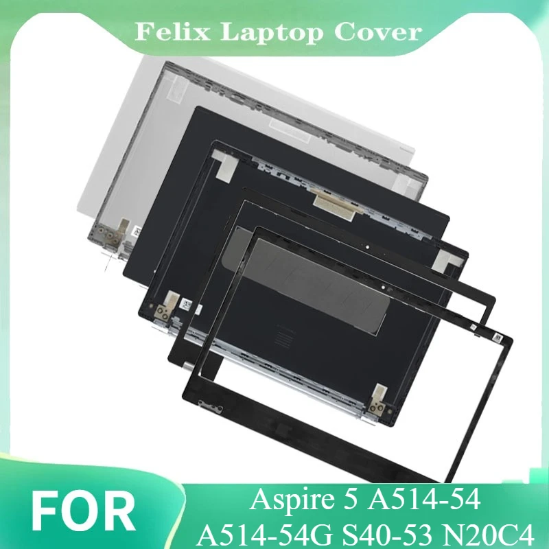 New LCD Screen Back Cover/ For Aspire 5 A514-54 A514-54G S40-53 Front Bezel/Palmrest Upper Top lower Bottom Case