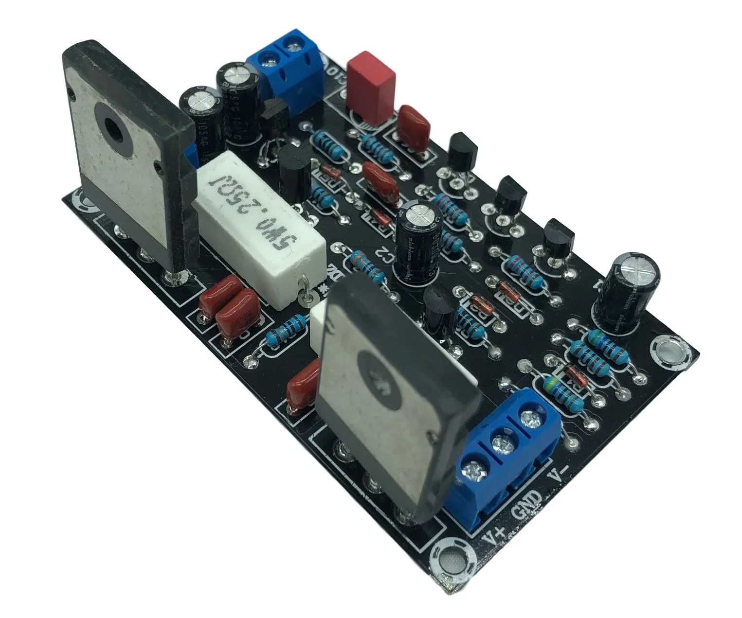 100W 2SC5200+2SA1943 Audio Amplifier Board HIFI Mono Channel Amplifier Dual DC35V Speaker Home Theater DIY