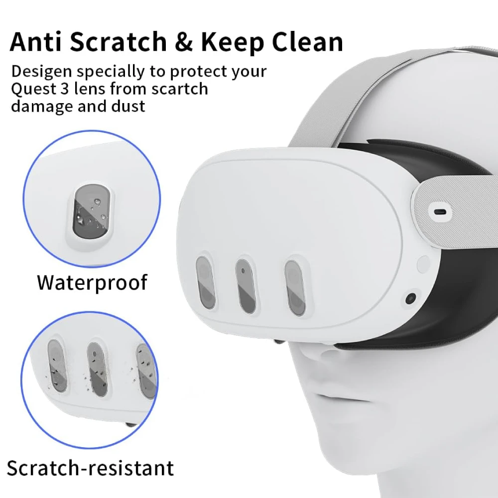 VR Camera Lens Protective Film for Quest 3 VR Headset High-definition Anti-Scratch Lens Protect Film for Meta Quest 3 Accessorie