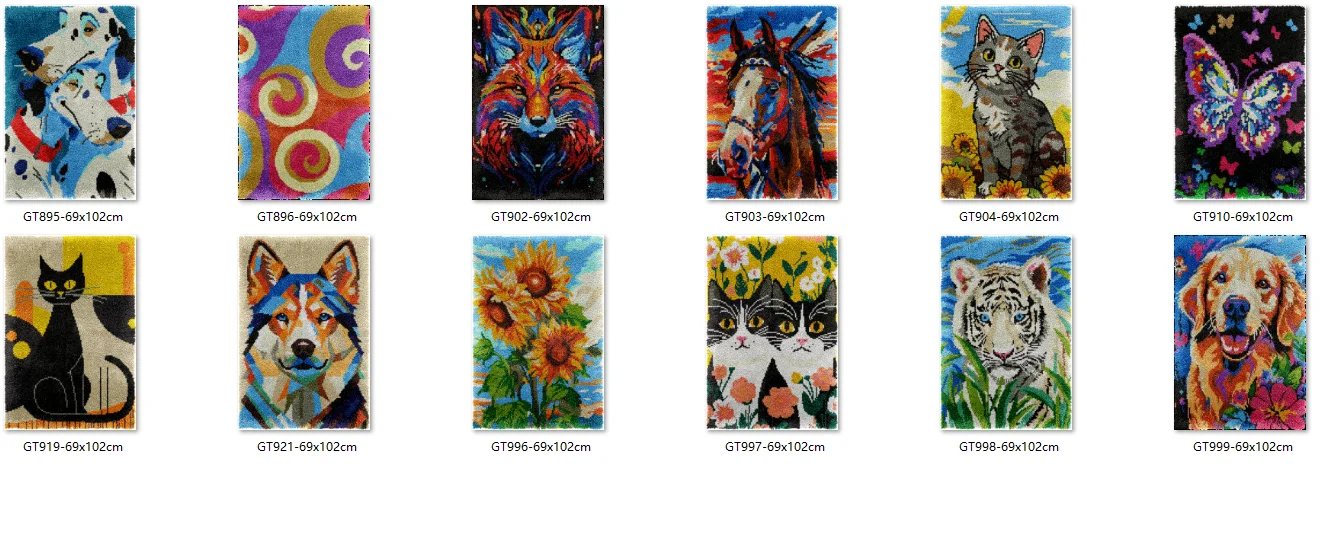 

Bee latch hook kit rug canvas printing ZD694 handwerken knooppakket diy carpet embroidery handmade Flowers New Flowers 69-102