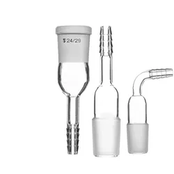 1pcs 14/19/24/29 glass bent Adapter /mouth/Stopper exhaust connection lab glassware Outer diameter 10mm Inner hole 4mm