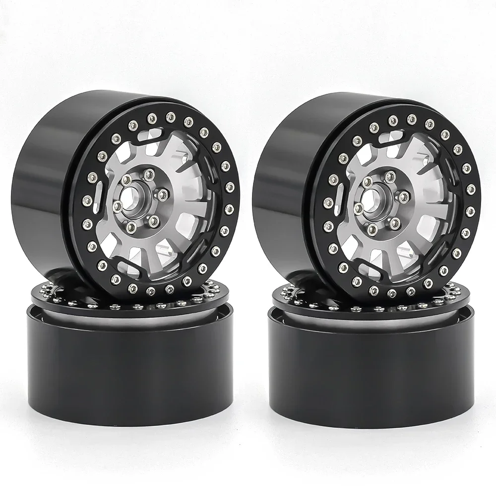 

RC Car 2.2 Beadlock Wheels 5 Spokes Rim 64x35mm CNC Aluminum Anodized for 1/10 Crawler Trxs TRX4 TRX6 Axial SCX10 Wraith