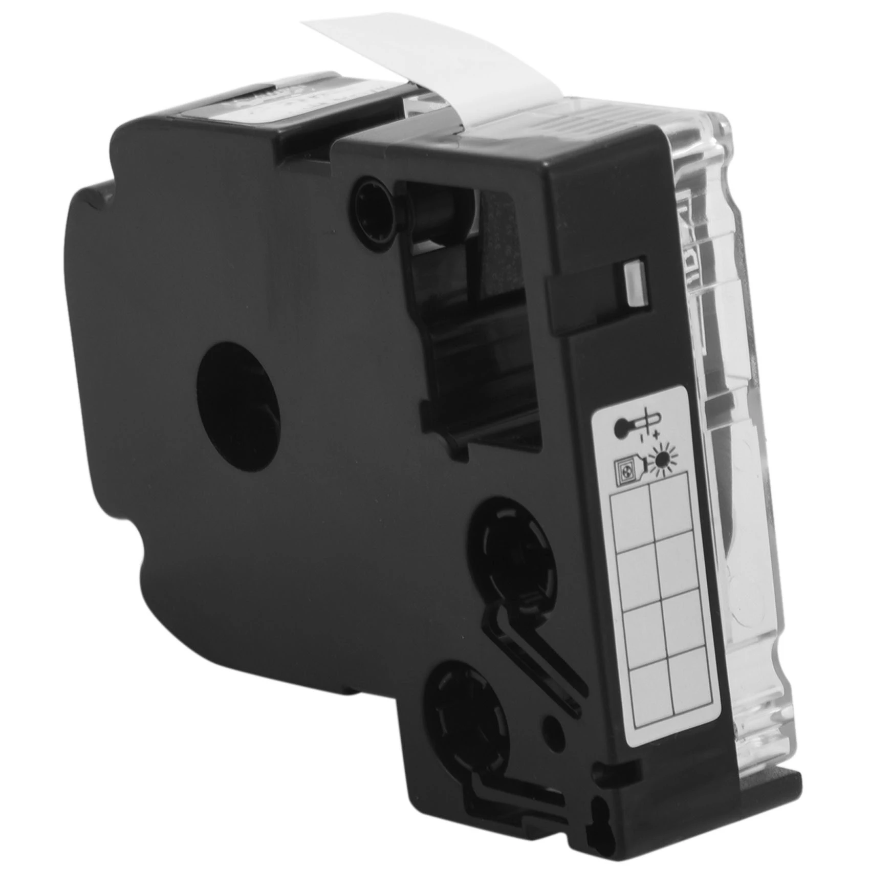N36R-6Pcs 12Mm Label Maker Tape Label Maker Black On White Label Tape For Epson/Kingjim Printer