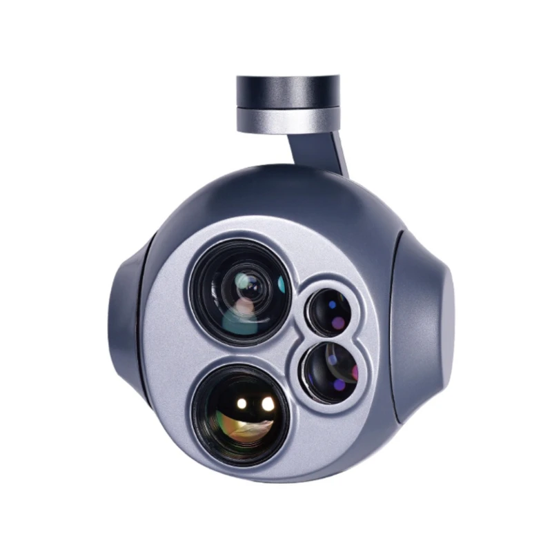

10X optical zoom high definition infrared thermal imaging temperature measurement laser ranging photoelectric pod