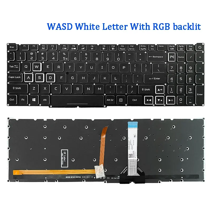 New Original laptop keyboard for Acer Nitro 5 AN515-56 AN515-46 AN515-57 AN515-58 AN515-58-51R3/52sm/76rw AN515-45 n20c1