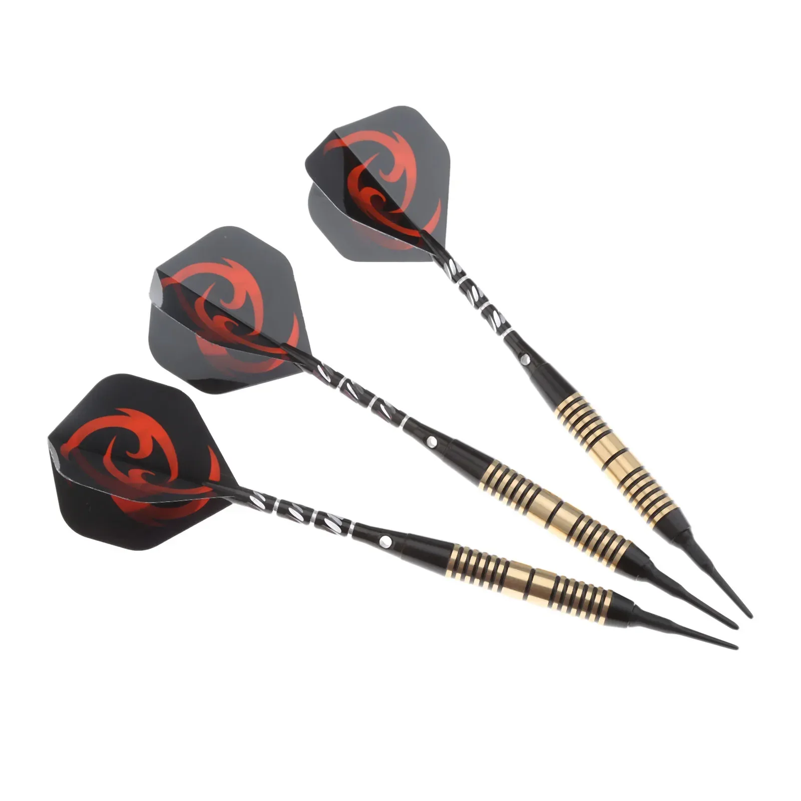 3 Pcs 18g Soft Needle Tip Darts Plastic Soft Point Dart Set With 16g Brass Barrel & Aluminium Shaft & Nice & High Quality Flight