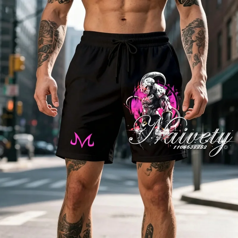 Dragon Ball Majin Buu Print Quick Dry Shorts 2026 Summer Casual Sports Pants for Adults Kids Plus Size Streetwear Y2k