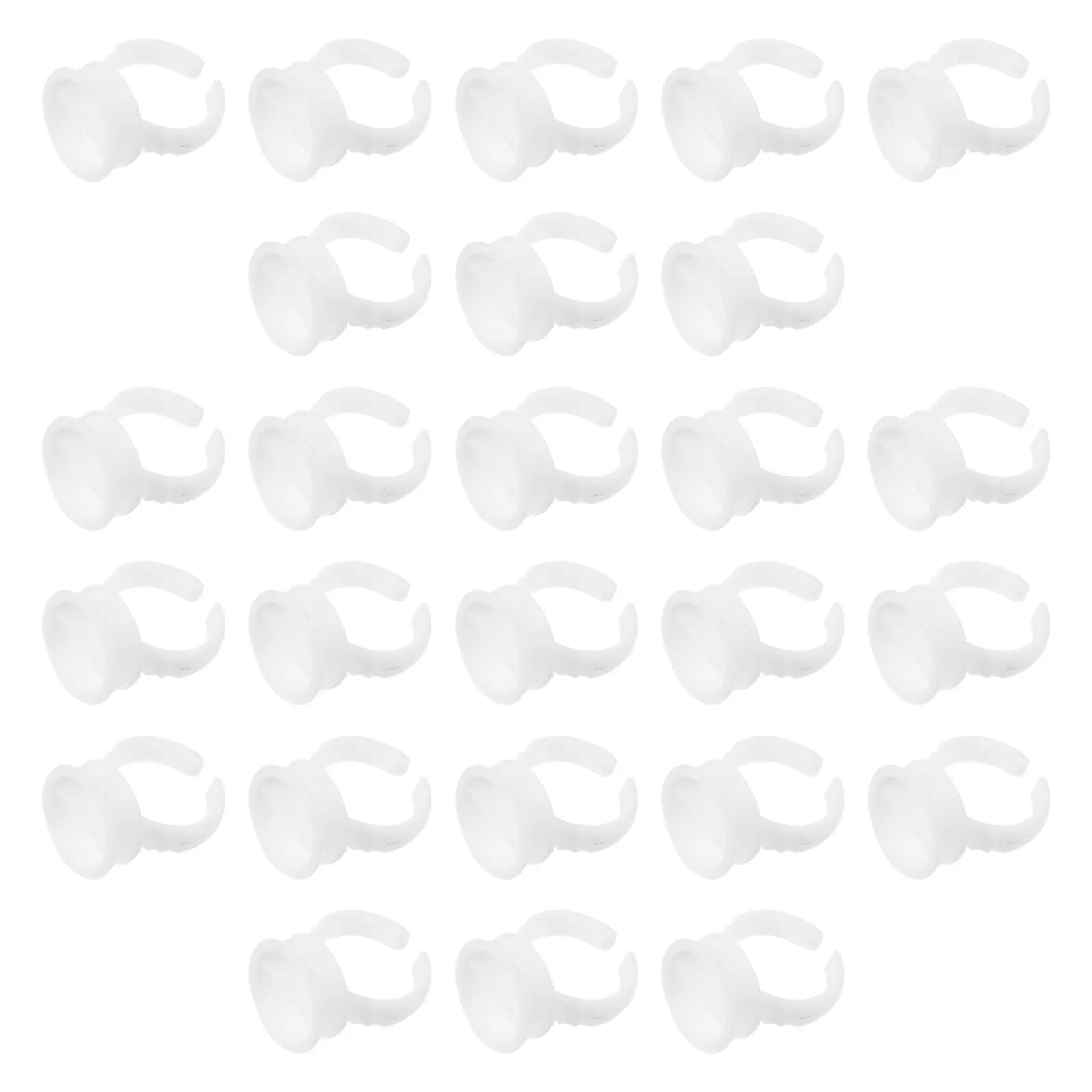 

500 шт. прочный контейнер для пигмента, инструмент для макияжа ресниц, простой в использовании клеевые чашки для ресниц, пигментные кольца, чашки для ресниц