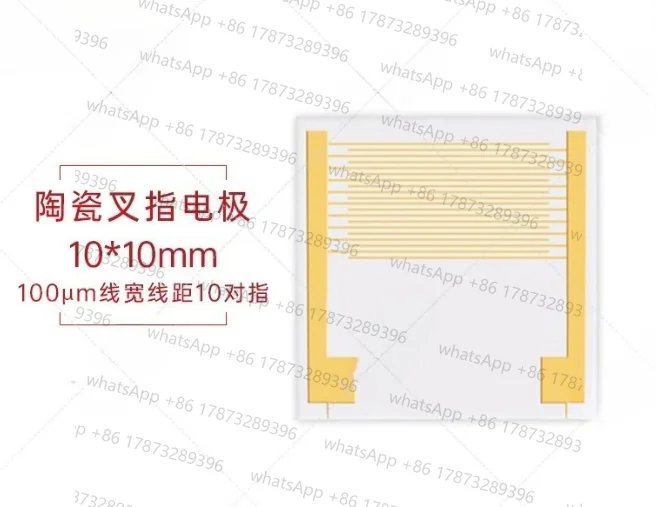 Ceramic Interdigital Electrode Interdigital Array Microelectrode Gas and Humidity Sensor