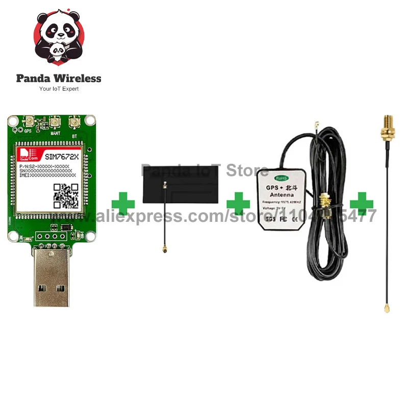 SIM7672NA SIM7672NA-MNGV SIM7672NA-LNGV LTE CAT1 USB Dongle ,with GPS 1pcs LTE-FDD: B2/B4/B5/B12/B13/B66 LTE CAT1+Qualcomm chip