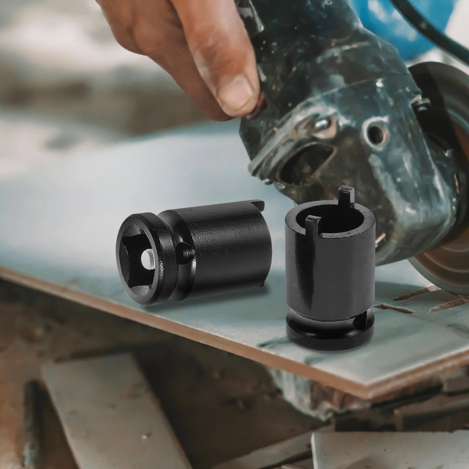 

4pcs Angle Grinder Socket Wrench Set Carbon Steel Durable Anti Slip Home Auto Repair Yard Construction Manual Electric Tools