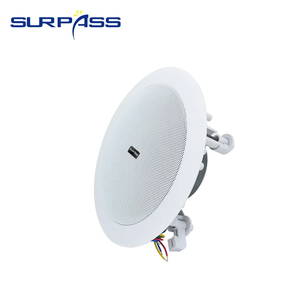 

5.25 Inch 30W Sound PassiveCoaxial Ceiling Wall Speaker Audio PA System Broadcast AudienceSpeaker for School Museum Home Theater