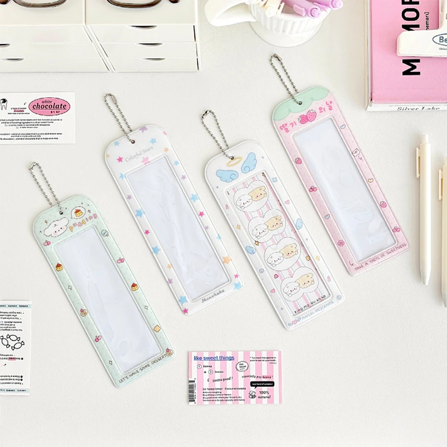 Photocard Holder, PVC Photocard Holder Shaped Transparent Card Case Student Campus Card Access Bag