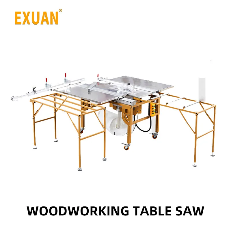 Folding woodworking saw table workbench multi-function precision saw dust-free mother saw all-in-one machine woodworking machine