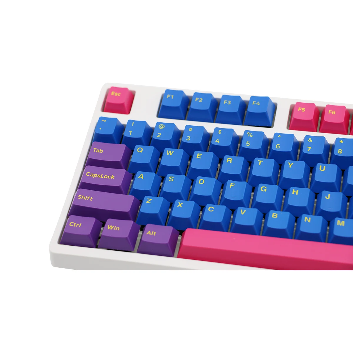 Keebox Night Sakura Keycaps Purple Crystal Keycaps Iris Keycaps Cherry Double Shot PBT Cherry Profile Keycaps