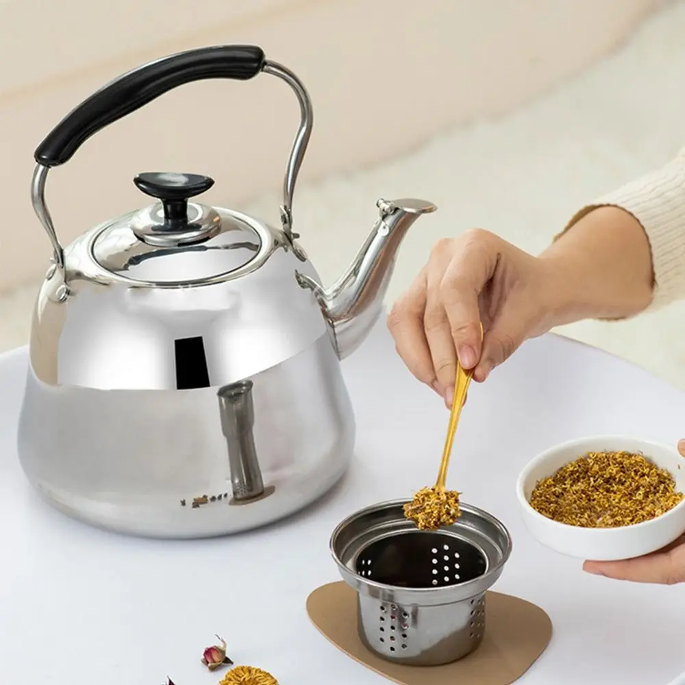 Stainless Steel Whistling Teakettle Fast Heating Base Large Capacity Water Kettles Thickened Gas Stove Induction Cooker