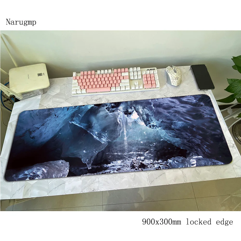 Caves mouse pad 90x30cm mousepads esports best gaming mousepad gamer locrkand large personalized mouse pads keyboard pc pad