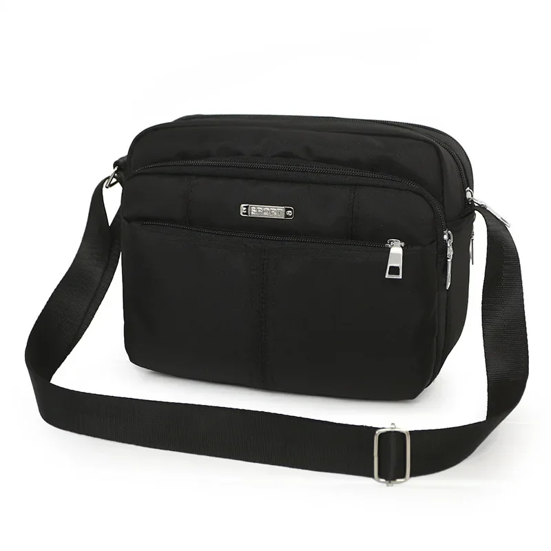 Bolso de hombro para hombre, bandolera pequeña y sencilla de nailon, bolso pequeño informal, bolso de hombro Unisex envejecido, monederos para