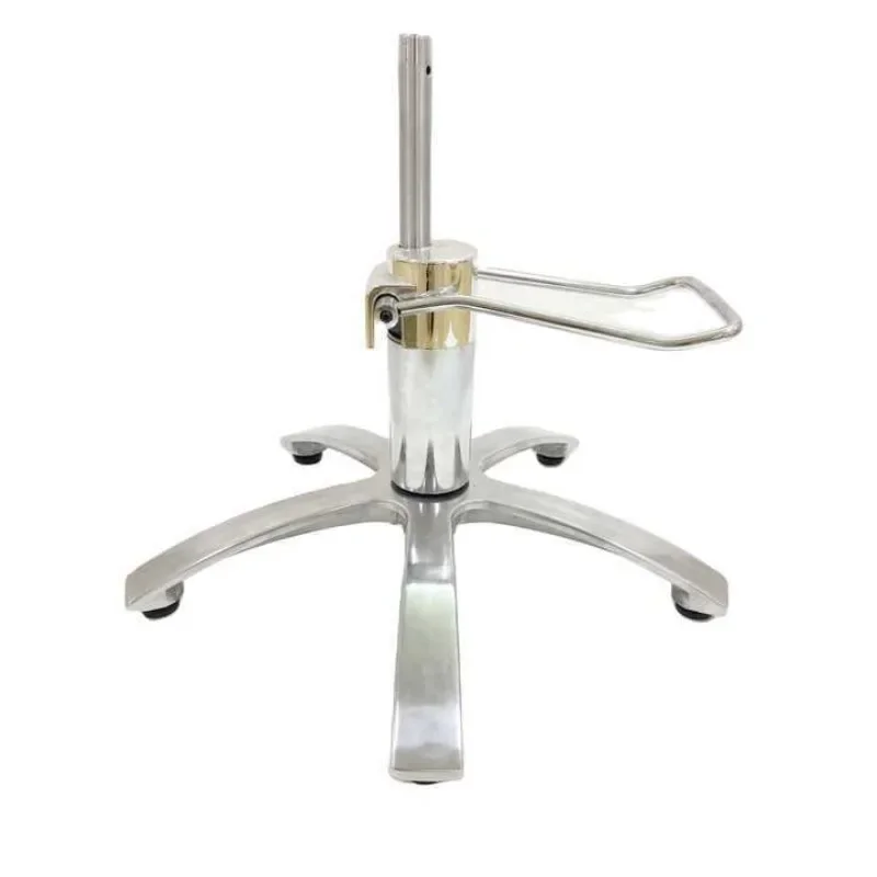 Stainless steel chassis Barber chair base office chair rotating liftable hydraulic oil pump