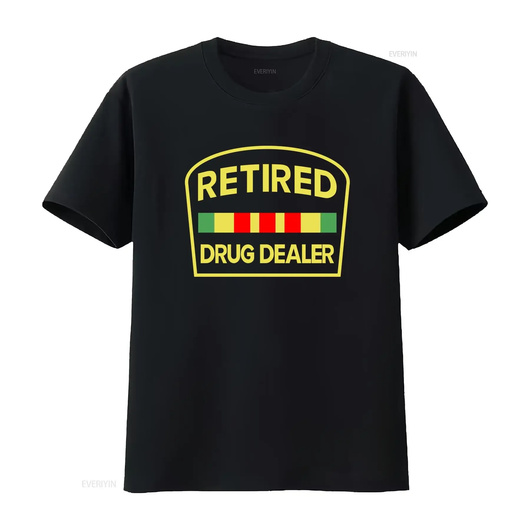 T-shirt « Retired Drug Dealer » au design audacieux pour une mode affirmée, style vintage délavé, légèrement décontracté, unisexe, doux et respirant