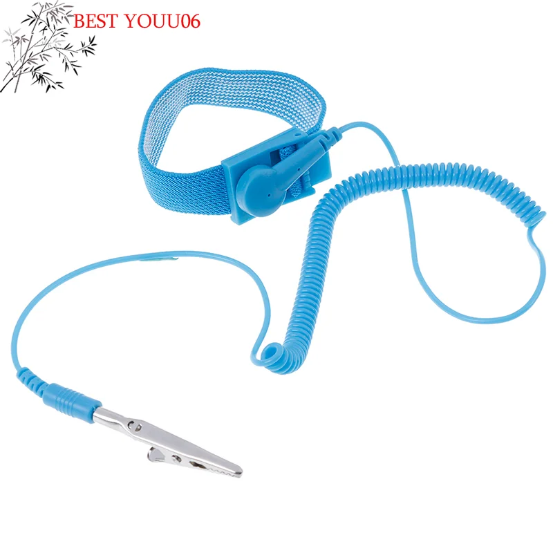(YOUU06)Anti Static Bracelet Adjustable Electrostatic Cordless Wireless ESD Discharge Cable Wrist Band Strap Antistatic Bracelet