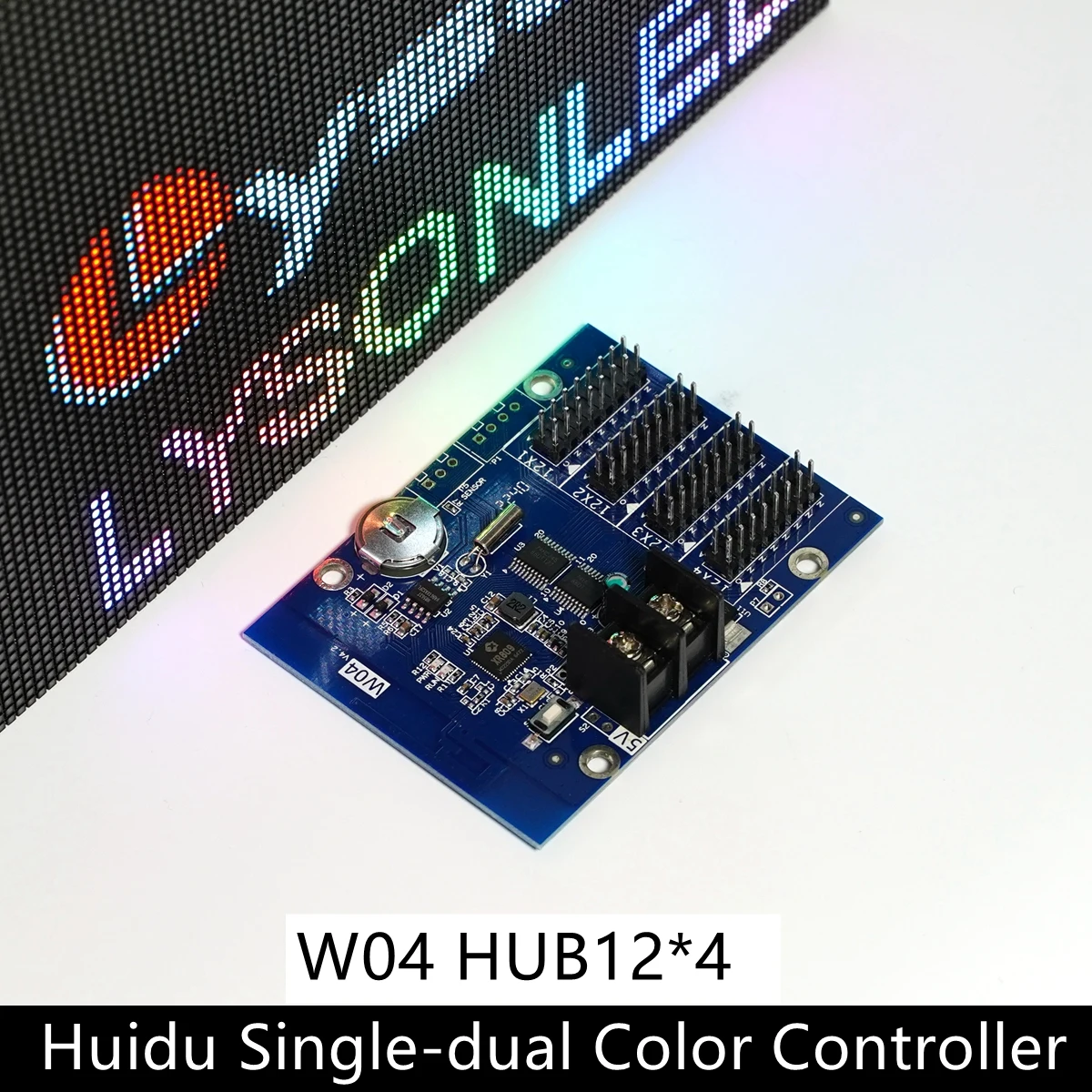 

HD-W04 New Wi-Fi Single And Dual Color Led Display Screen Control Card That Supports Mobile App