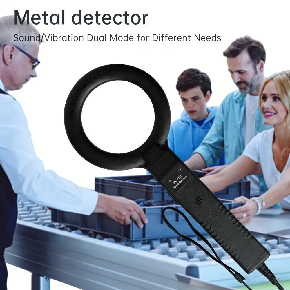 Portable Metal Detector Waterproof High Sensitivity Metal Detectors Buzzer Alarm Handheld Metal Detector Collapsible