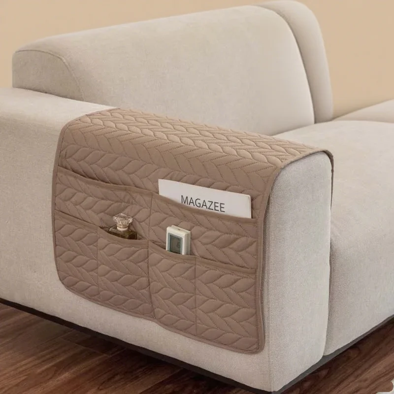 High Quality Sofa Armrest Towel Anti-slip Sofa Recliner Armrest Cover with Storage Pocket 50*90cm