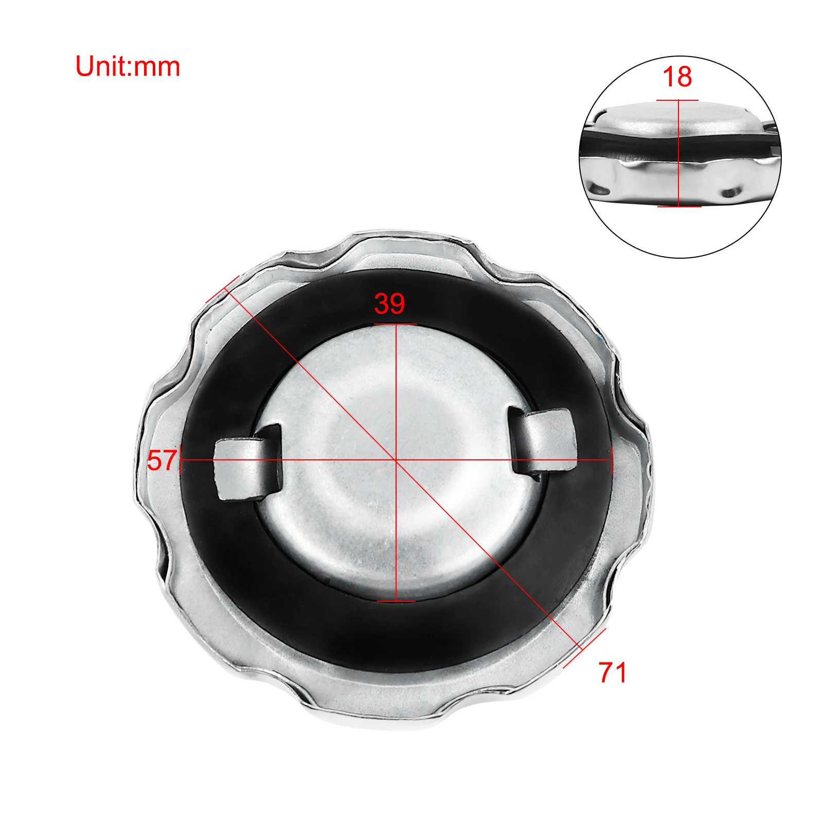 Tapa de gasolina para cortacésped Engin, tapa de tanque de combustible, tapa de Gas para GX110, GX120, GX140, GX160, GX200, GX240, GX270, GX340,