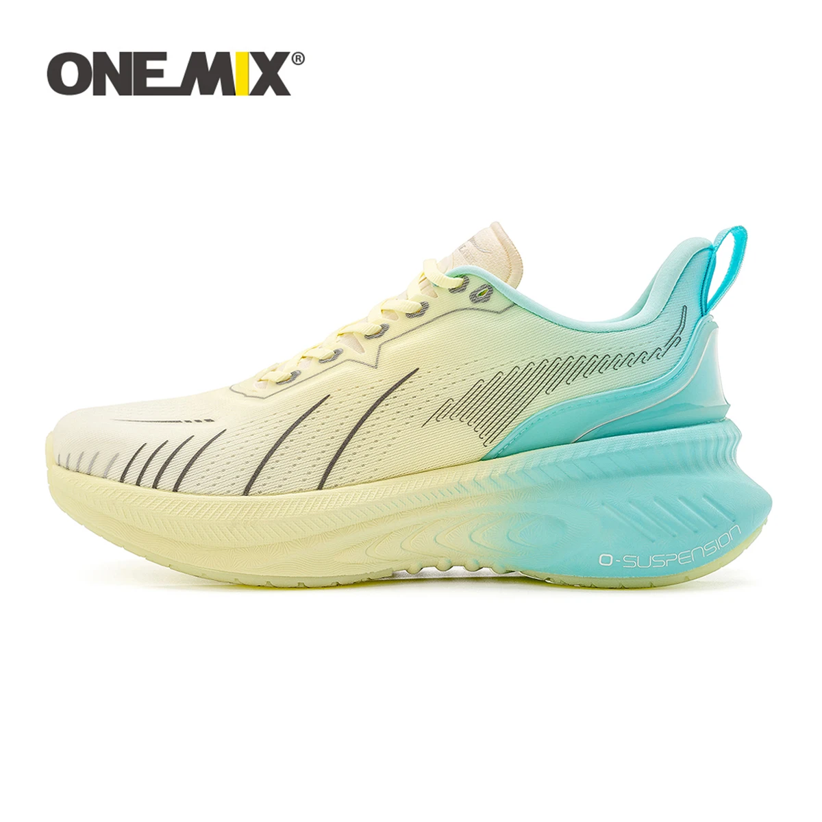 ONEMIX-Zapatillas de correr para hombre y mujer, zapatos deportivos ligeros de malla transpirable, antideslizantes, para correr y caminar