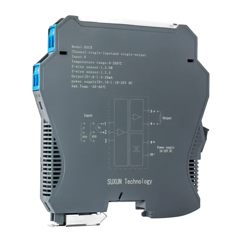 

Thermocouple Temperature signal Isolation Transmitter PT100 signal 4-20mA 0-10v Output DC24V AC220V RTD Converter