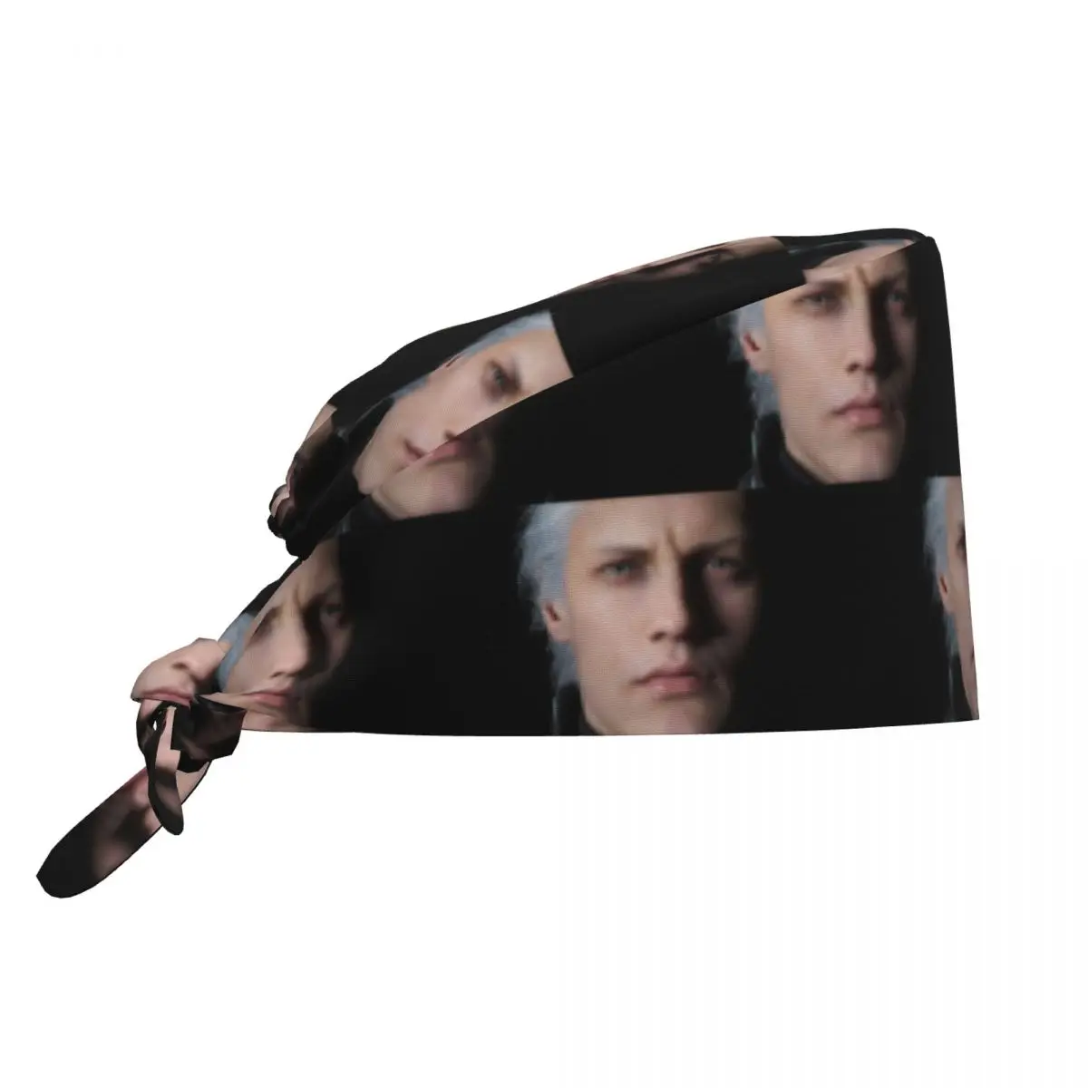 Devil May Cry 5 - Vergil Poster Scrub Hat Doctor Working Surgical Cap Men Women Adjustable Nursing Caps for Dentist