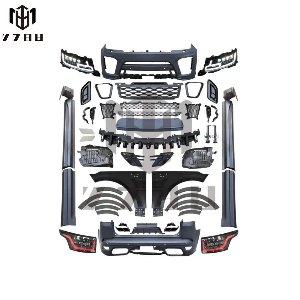 Hot sale Upgrade Convert SVR model body kit facelift big surround for land Range Rover Sport L494 2014-2017 up to 2018-2022