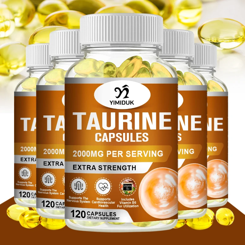 

Taurine Capsules 1000 mg Antioxidant Amino Acid Brain Health & Function Nervous System Health