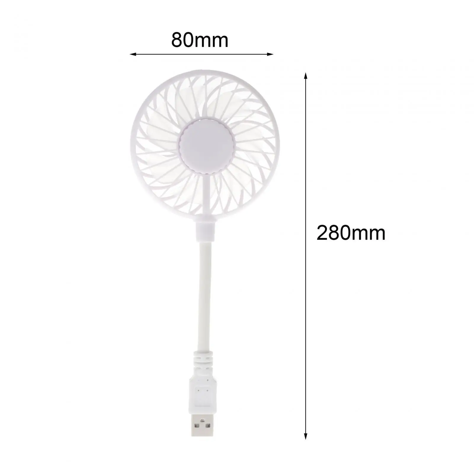 Mini Portable USB Fan Desk Fan Bendable Cable Brushless Motor Pocket Fan for Elevator, Queue, Commuting Multipurpose