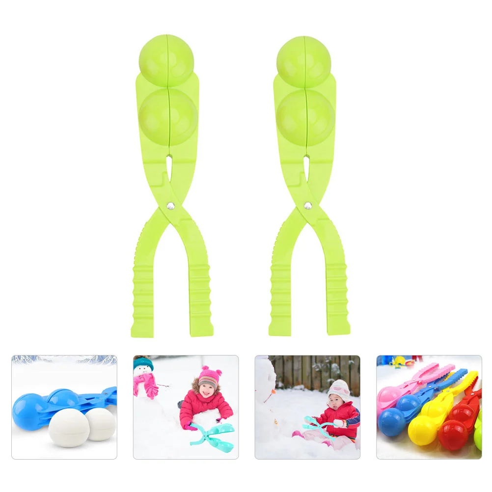 

2 Pcs Clip Making Game Children Winter Fight Kids Outdoor Balls Clips Makers