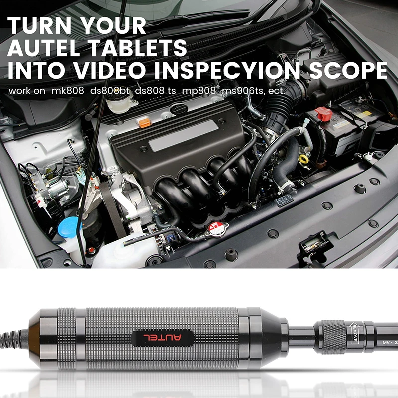 Autel-Kit de caméra d'inspection numérique MaxiVideo MV108, 8.5mm, pour tablette MaxiSys, outils de véhicule