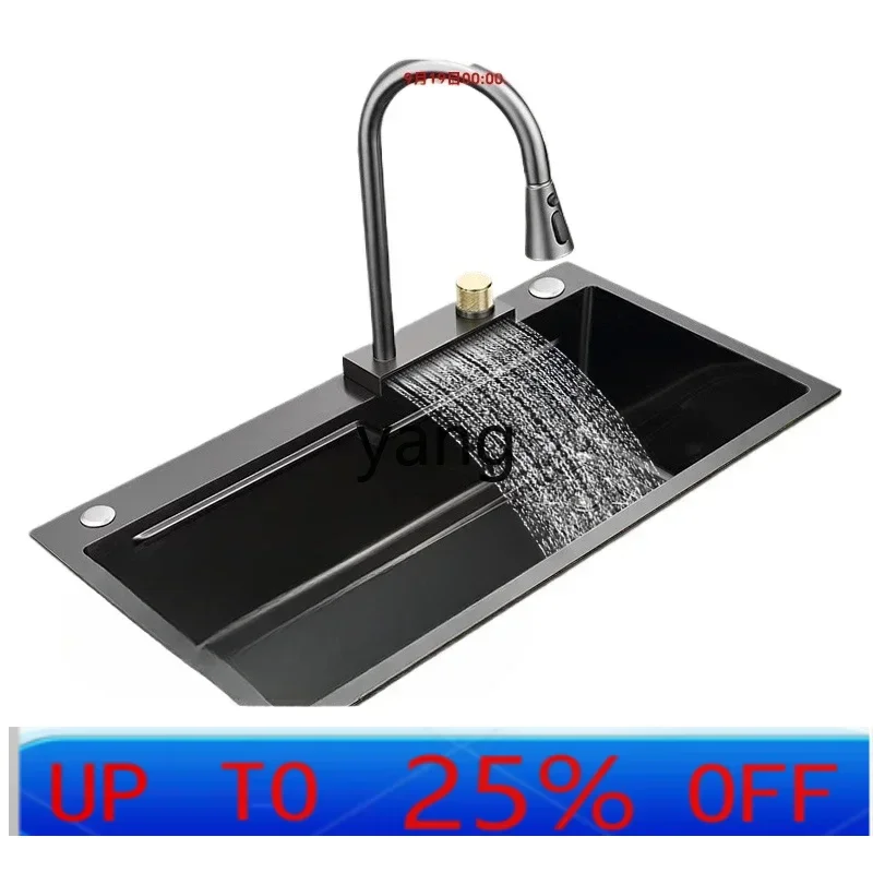 

LHH Kitchen Household 304 Stainless Steel Sink Large Single Sink Vegetable Dishbasin Sink Set