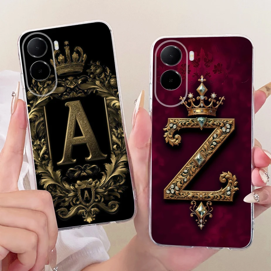 Funda para Xiaomi Poco C9e, Redmi A6 4G, con diseño de letras y corona, de silicona suave, para Xiaomi Redmi A6 PocoC9e 4G